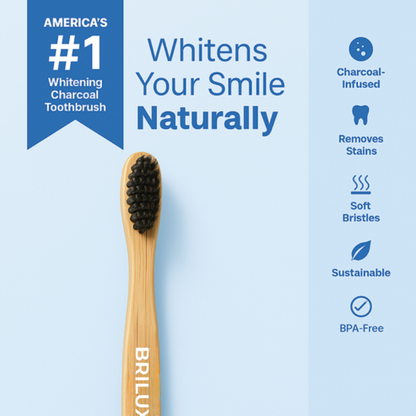 Cepillo dental de carbón activo